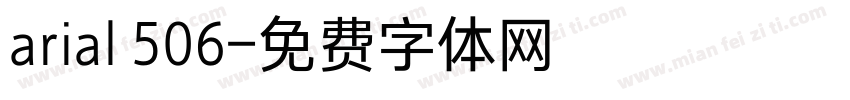 arial 506字体转换